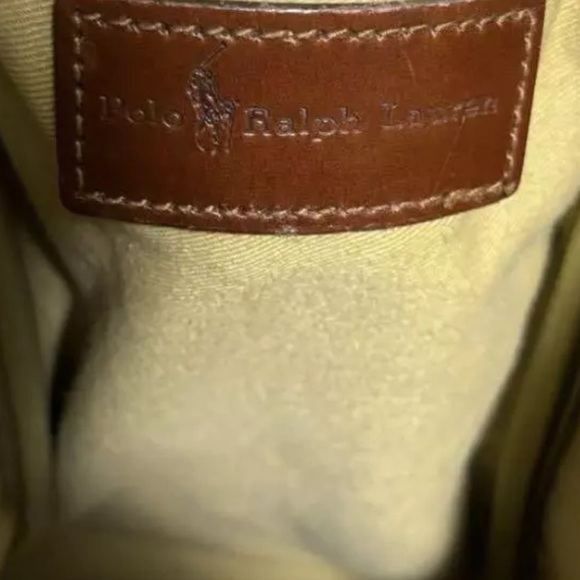 RALPH LAUREN Navy Blue Hunter Green Black Watch Plaid Oversized Camp Tote Bag - Picture 14 of 16